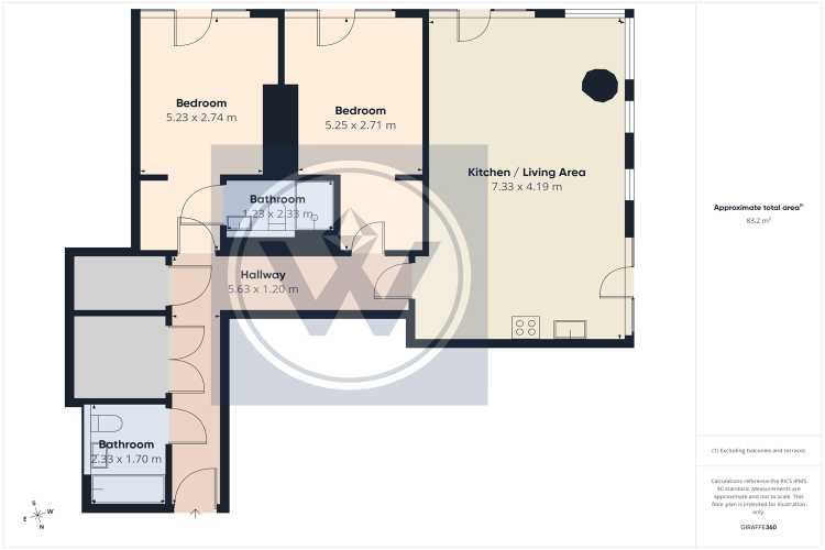 Floorplan for Elizabeth Tower, M15