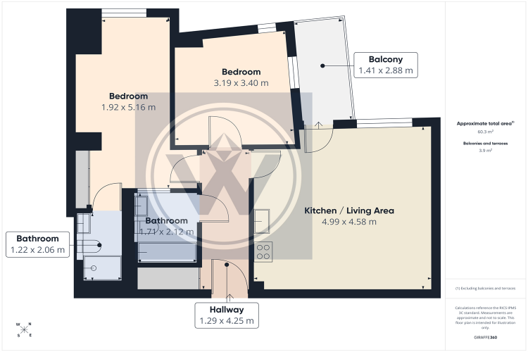 Floorplan for One Smithfield Square, M4