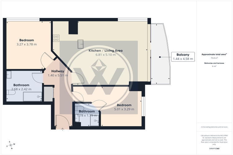 Floorplan for K2, Albion Street, Leeds
