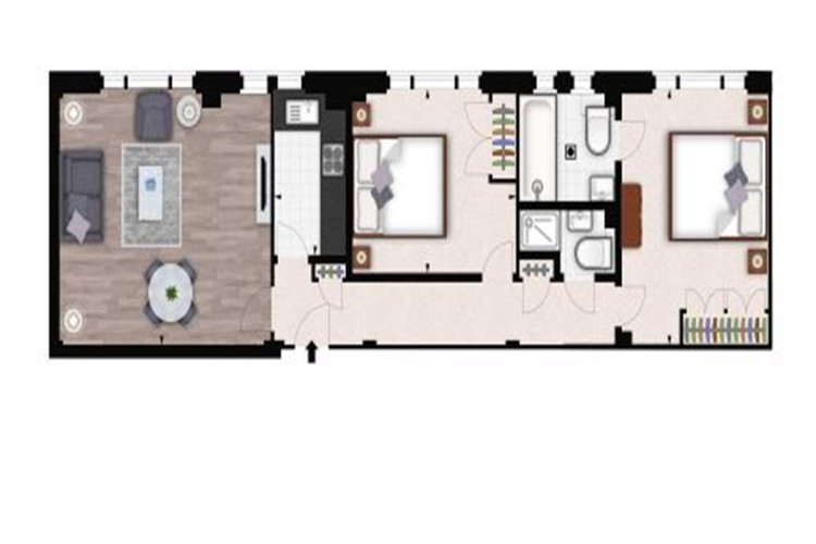Floorplan for Hill Street, W1J