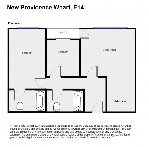 Floorplan for New Providence Wharf, E14