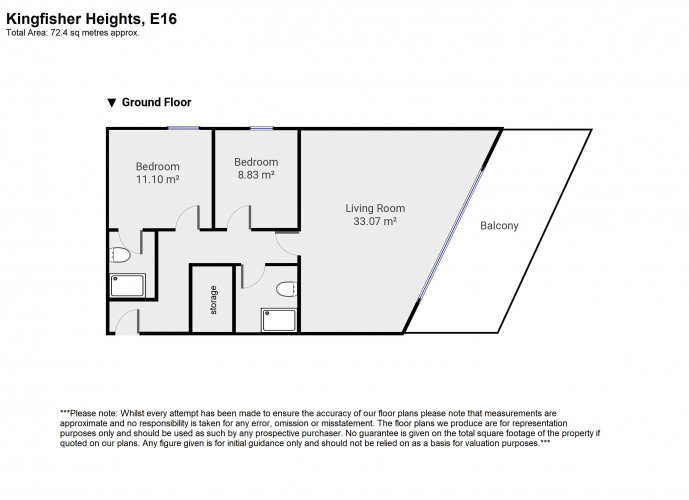 Floorplan for Kingfisher Heights, E16