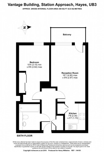 Floorplan for Vantage Building, Station Approach UB3